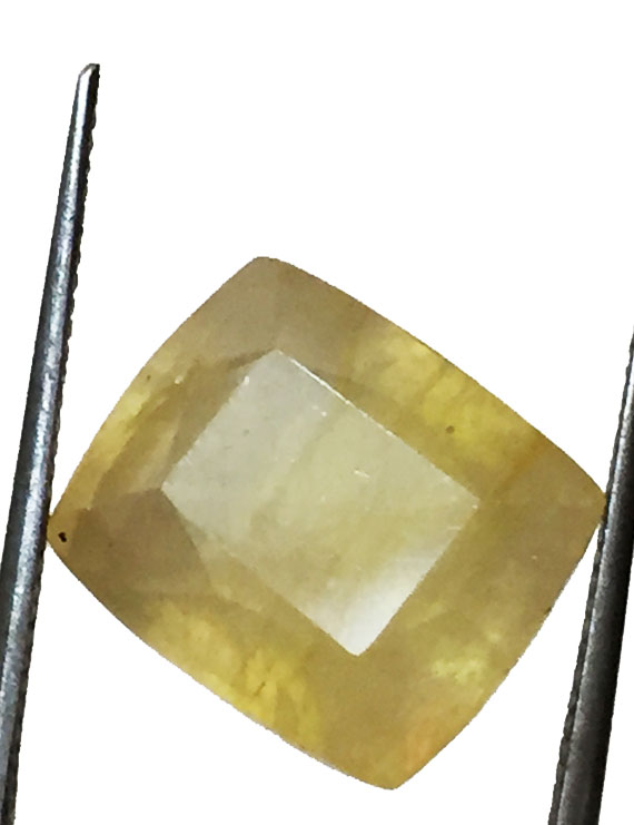 13.08 ct/14.50 ratti Natural Certified Bangkok Pukhraj/Yellow Sapphire